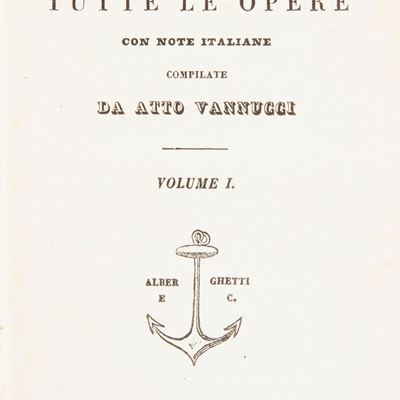 Cornelio Tacito - Tutte le Opere con Note Italiane Compilate da Atto Vannucci