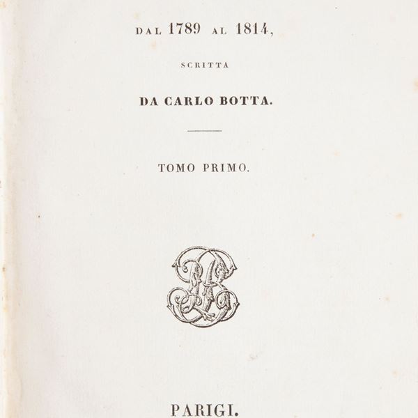 Carlo Botta - Storia d'Italia dal 1789 al 1814 Volumi 4 illustrati