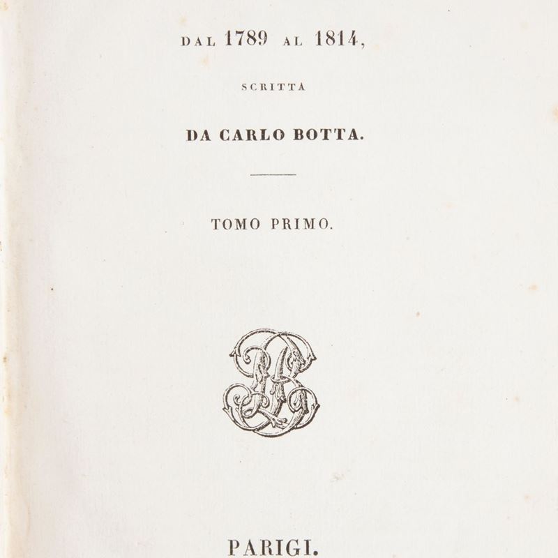 Carlo Botta - Storia D'italia dal 1789 al 1814 Volumi 4 Illustrati