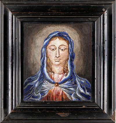 Placca in Mosaico Minuto, Roma, Prima Metà del XIX Secolo