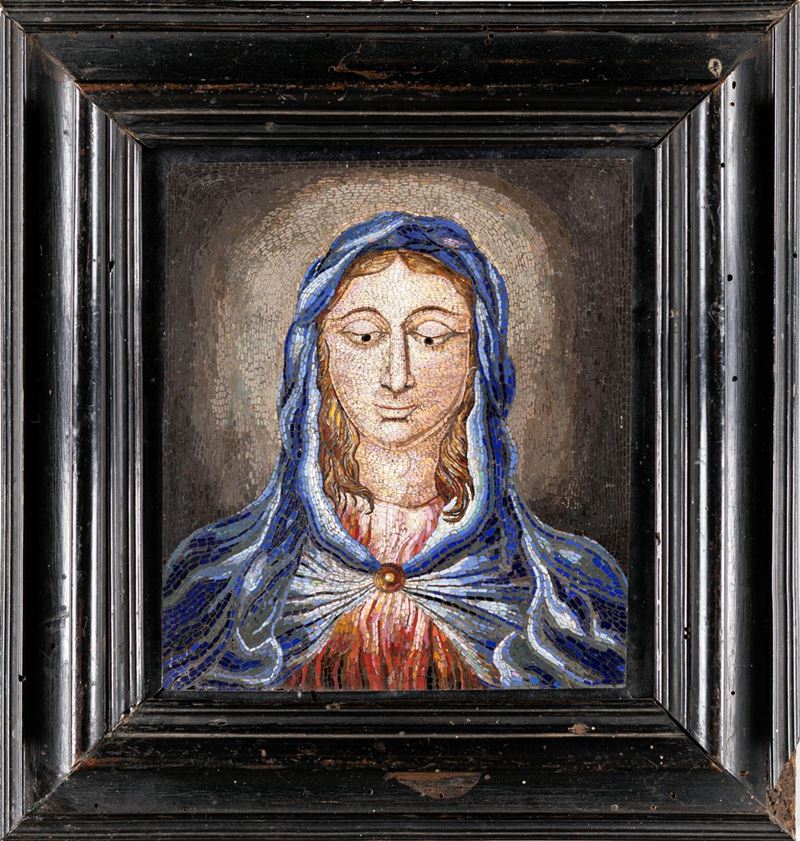 Placca in Mosaico Minuto, Roma, Prima Metà del XIX Secolo