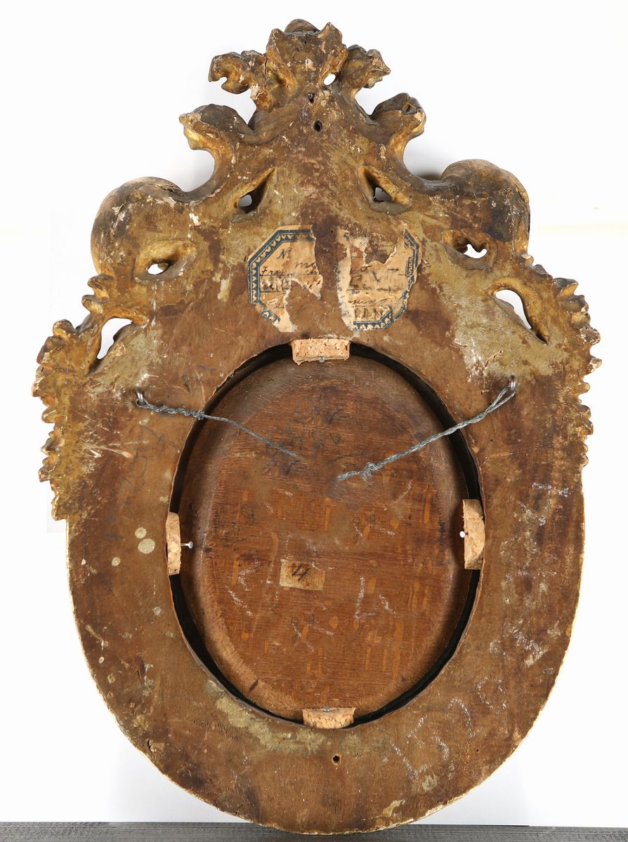 Pittore Romano del XVII Secolo - Coppia di Ovali con Architetture e Figure