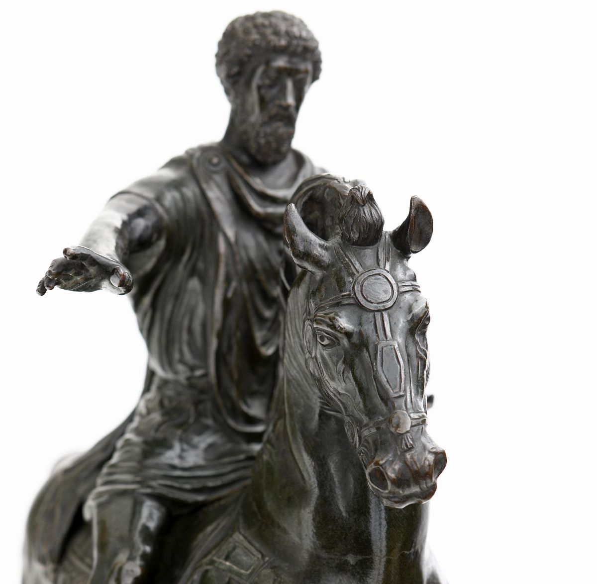 Giovanni Zoffoli, Giacomo Zoffoli - Monumento Equestre a Marco Aurelio in Bronzo Brunito, Roma, F...