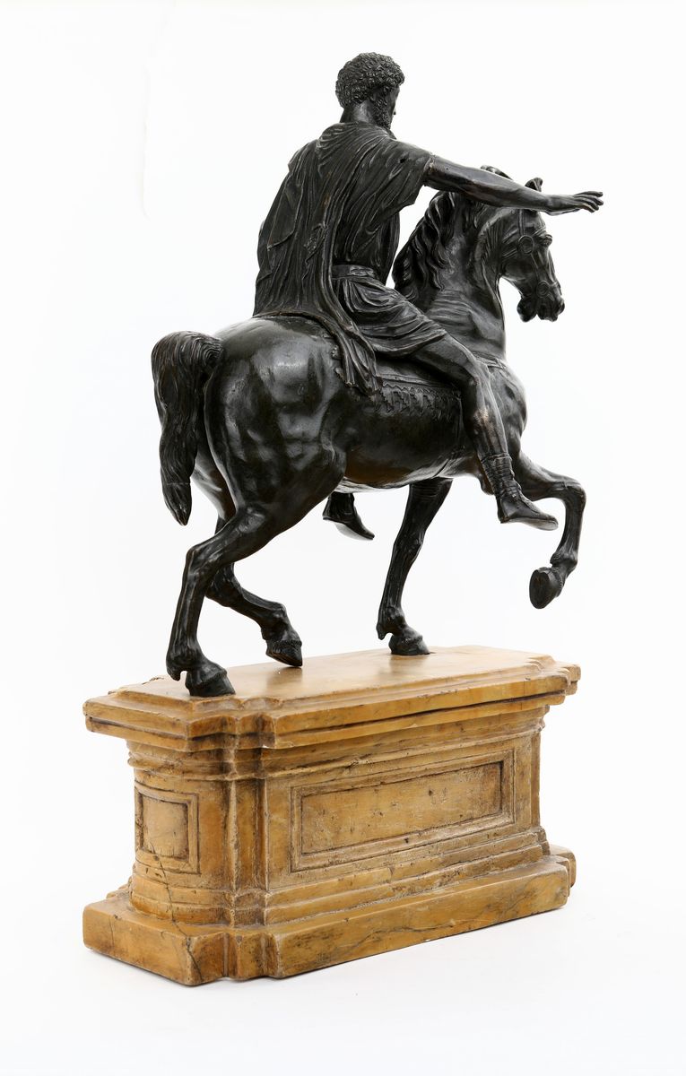 Giovanni Zoffoli, Giacomo Zoffoli - Monumento Equestre a Marco Aurelio in Bronzo Brunito, Roma, F...