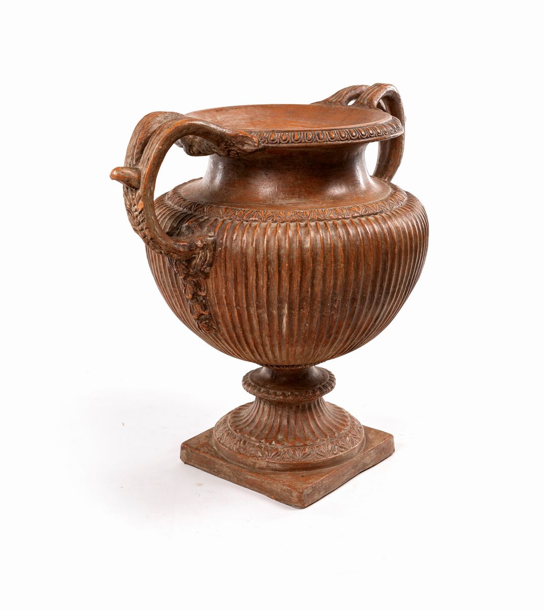Grande Vaso Biansato in Terracotta, XIX Secolo
