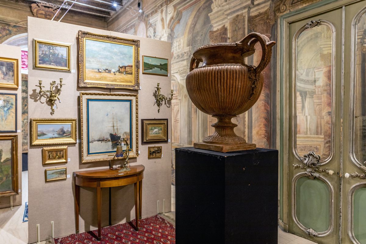 Grande Vaso Biansato in Terracotta, XIX Secolo