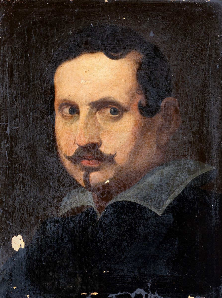 Pittore del XIX Secolo - Coppia di Dipinti con i Ritratti di Antonio Canova e Gian Lorenzo Bernin...