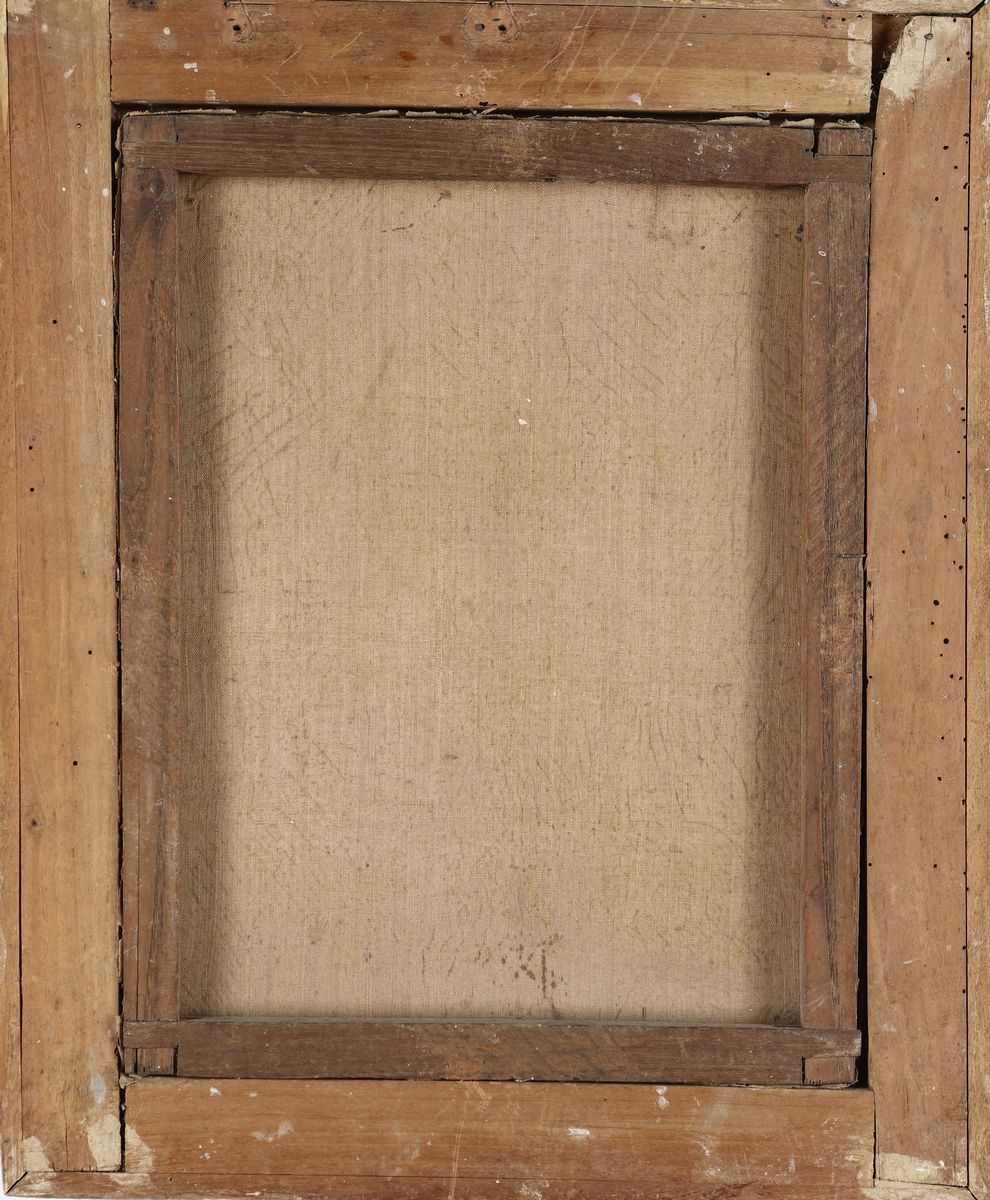 Pittore del XIX Secolo - Coppia di Dipinti con i Ritratti di Antonio Canova e Gian Lorenzo Bernin...