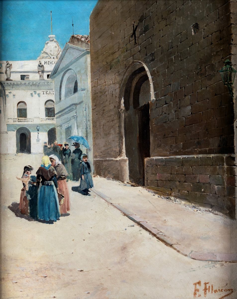 féLIX Alarcón Brenes - Scorcio di un Paese Siciliano