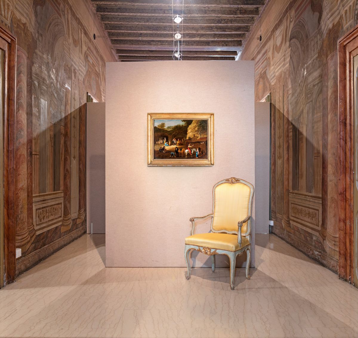 Pittore Bambocciante del XVII Secolo - Scena di Genere
