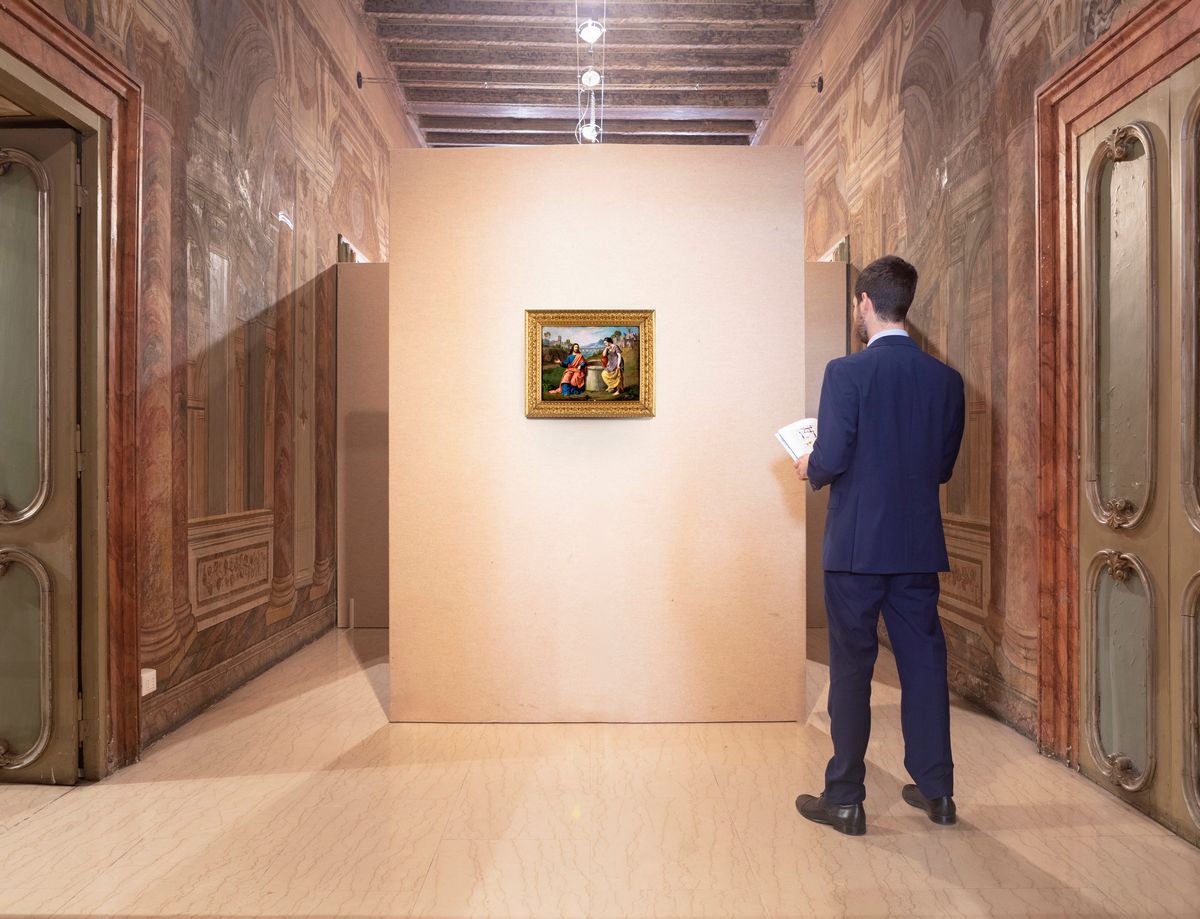 Scuola Ferrarese del XVII Secolo - Cristo e la Samaritana al Pozzo