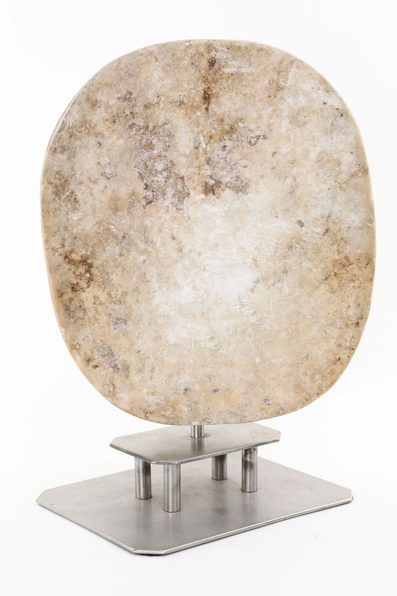 Placca Ovale in Marmo Bianco, XVII Secolo