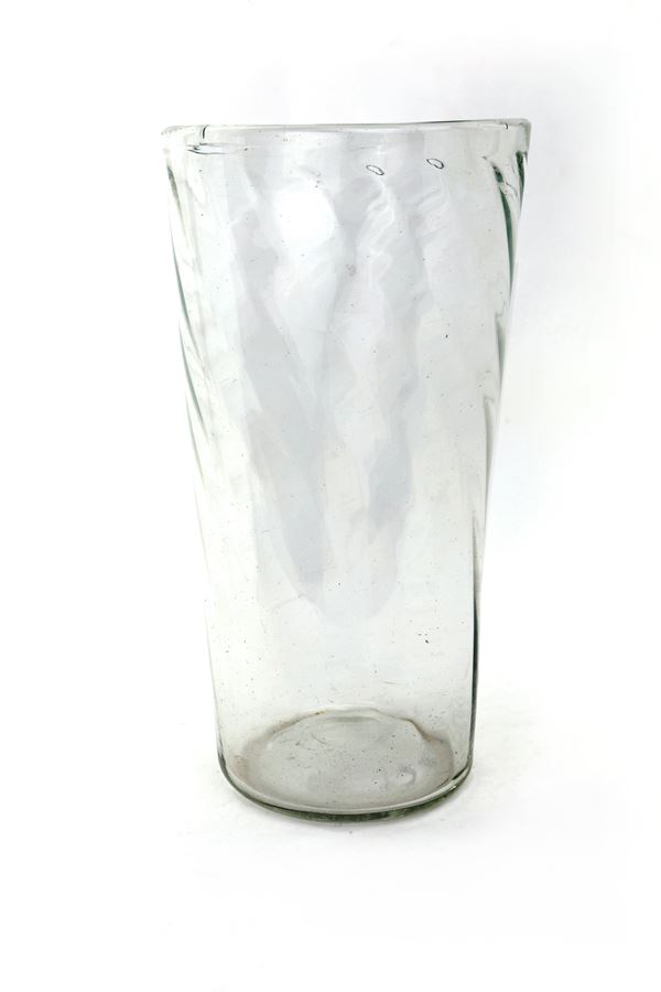 Vaso in vetro incolore