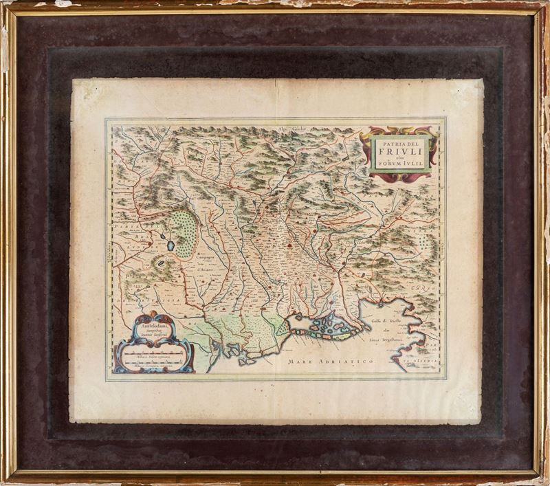 Johannes Janssonius - Patria del Friuli Olim Forum Iulii