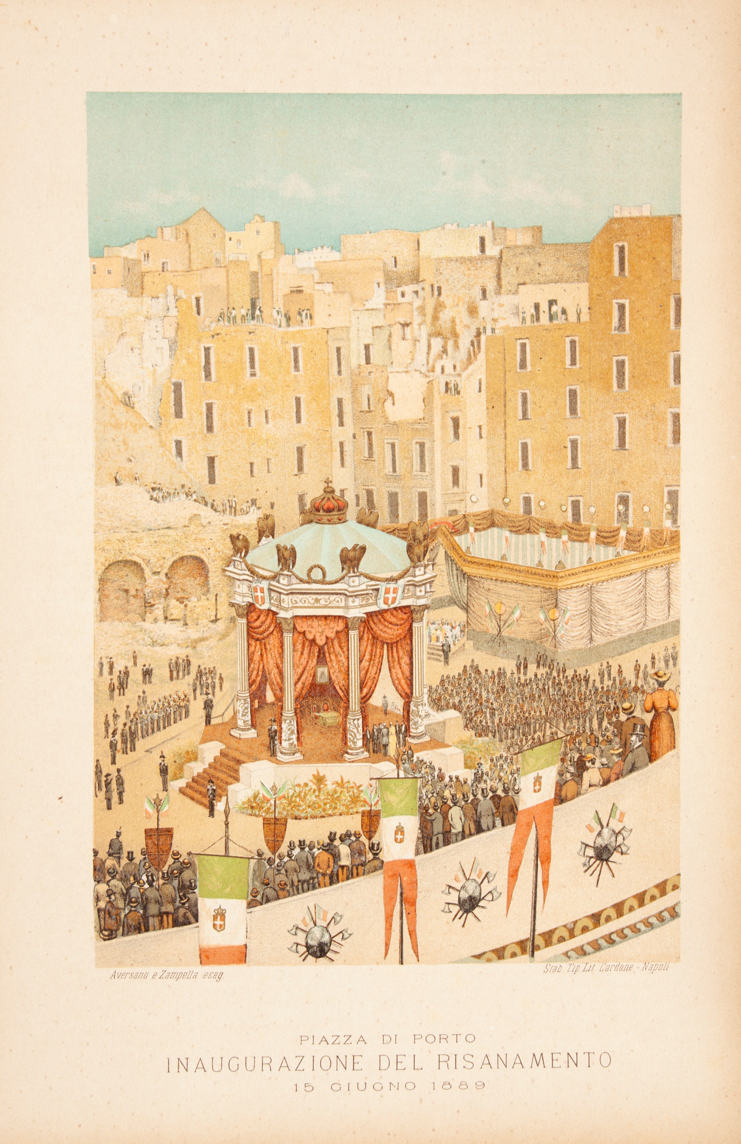 Napoli antica illustrata da 118 cromo-litografie col testo del Chiarissimo Prof. Raffaele D'Ambra...