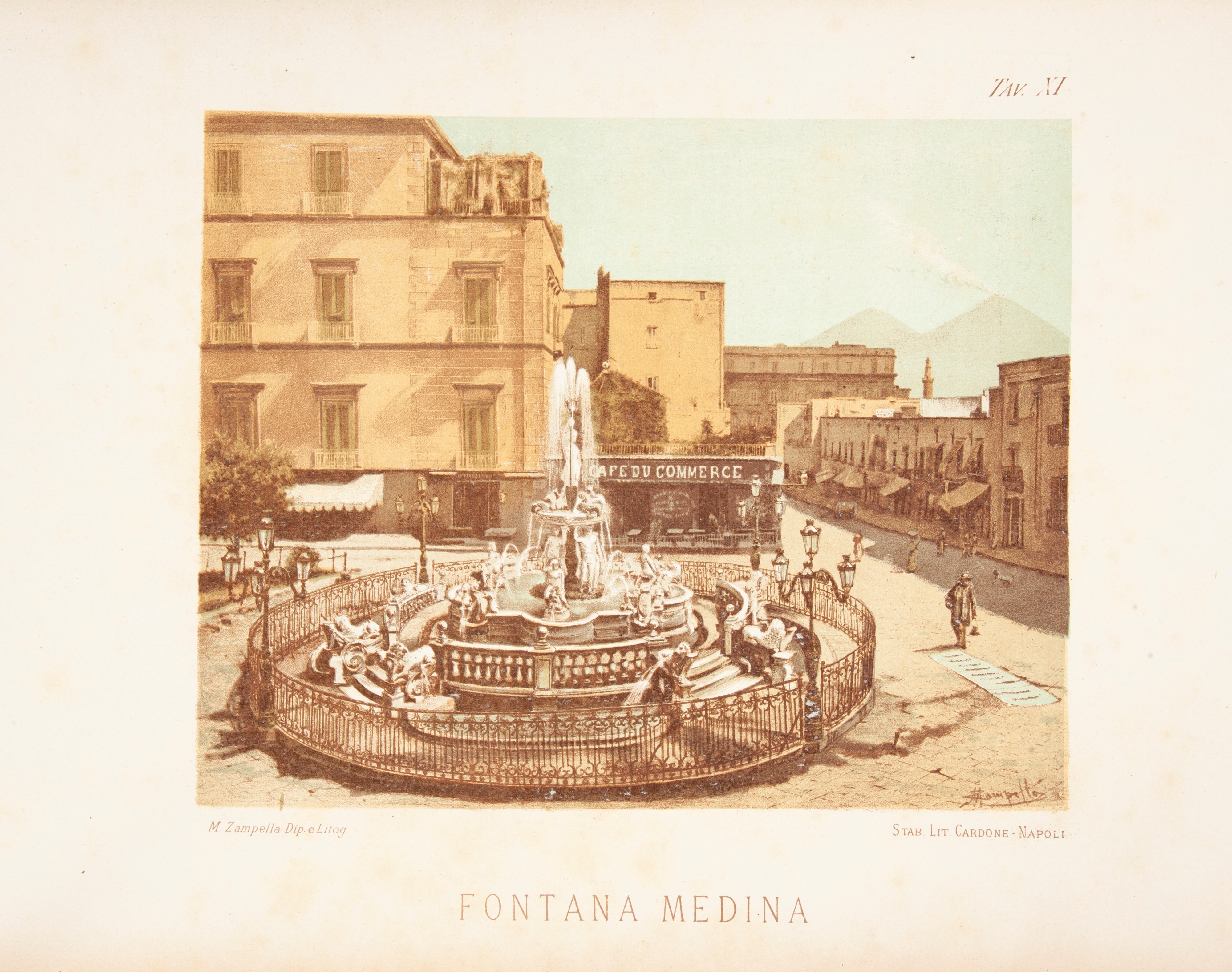 Napoli antica illustrata da 118 cromo-litografie col testo del Chiarissimo Prof. Raffaele D'Ambra...