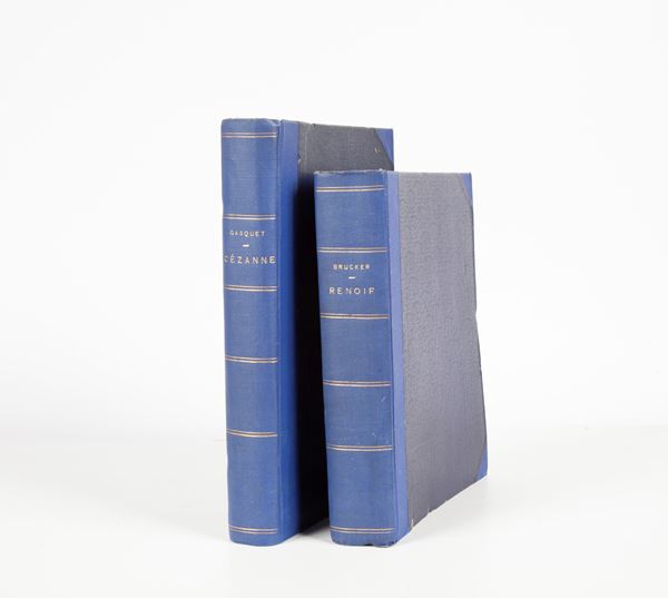 Lotto di 2 libri: Michel Drucker - Renoir. Editions Pierre Tisné Parigi 1944; Joachim Gasquet - Cézanne. Nouvelle edition, Bernheim Parigi 1926