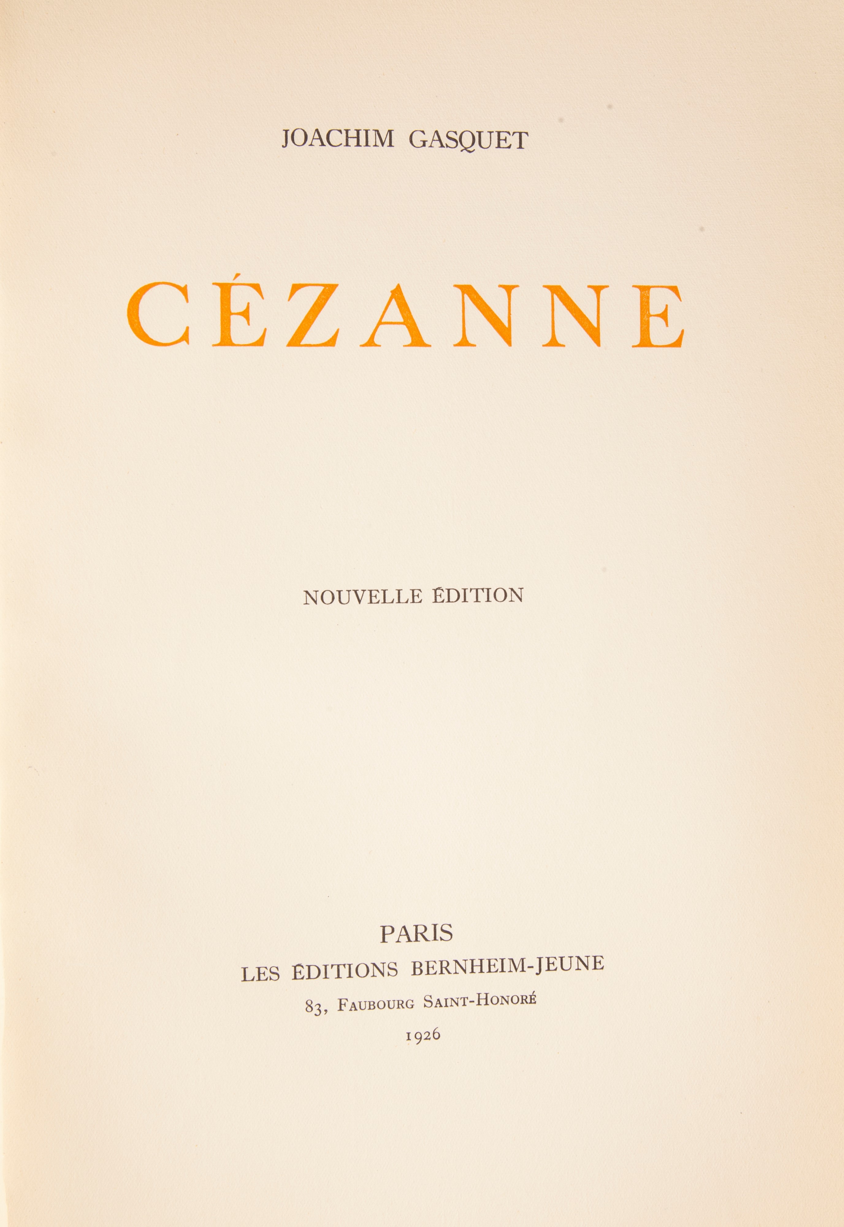 Michel Drucker - Renoir. Editions Pierre Tisné Parigi 1944; Joachim Gasquet - Cézanne. Nouvelle E...