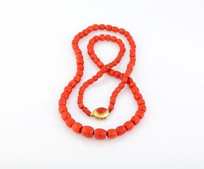 Collana in Corallo a Barilotti