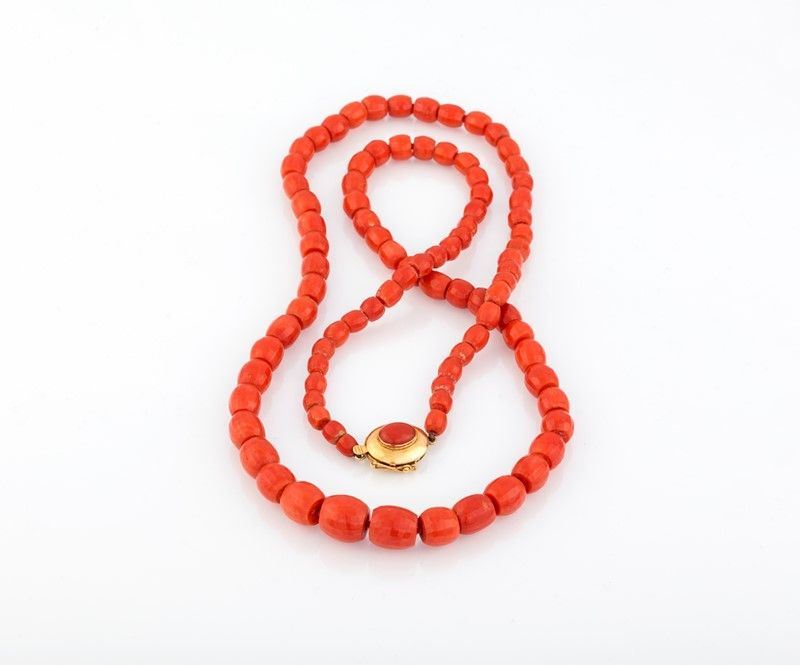 Collana in Corallo a Barilotti