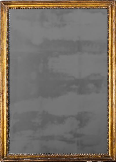 Antica Cornice in Legno Dorato con Specchio