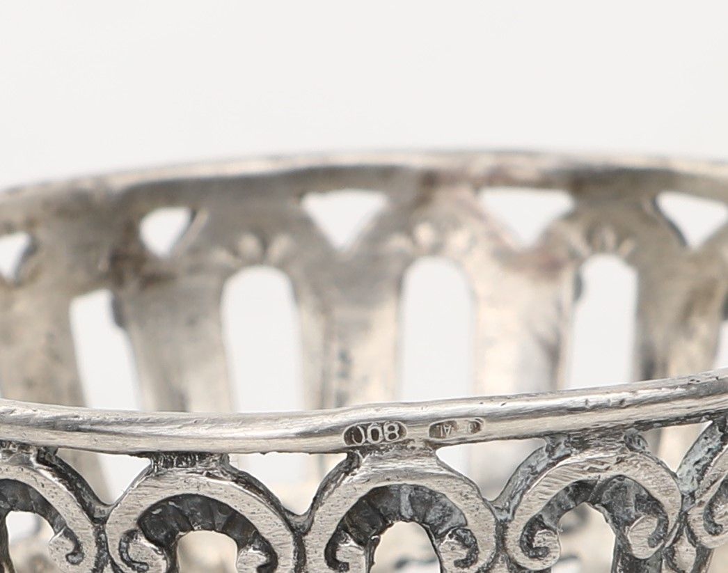 Coppia di Piccole Saliere in Argento, Cesa, Anni Cinquanta