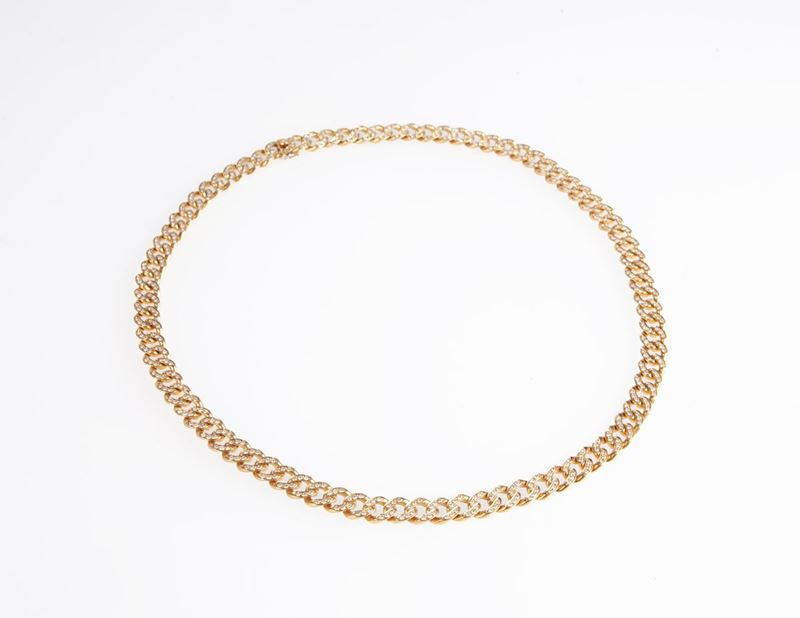 Catena in Oro e Diamanti