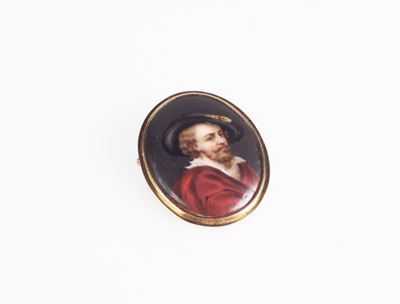 Spilla in Oro con Miniatura