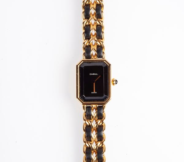 Chanel - Orologio in caucciù e metallo dorato