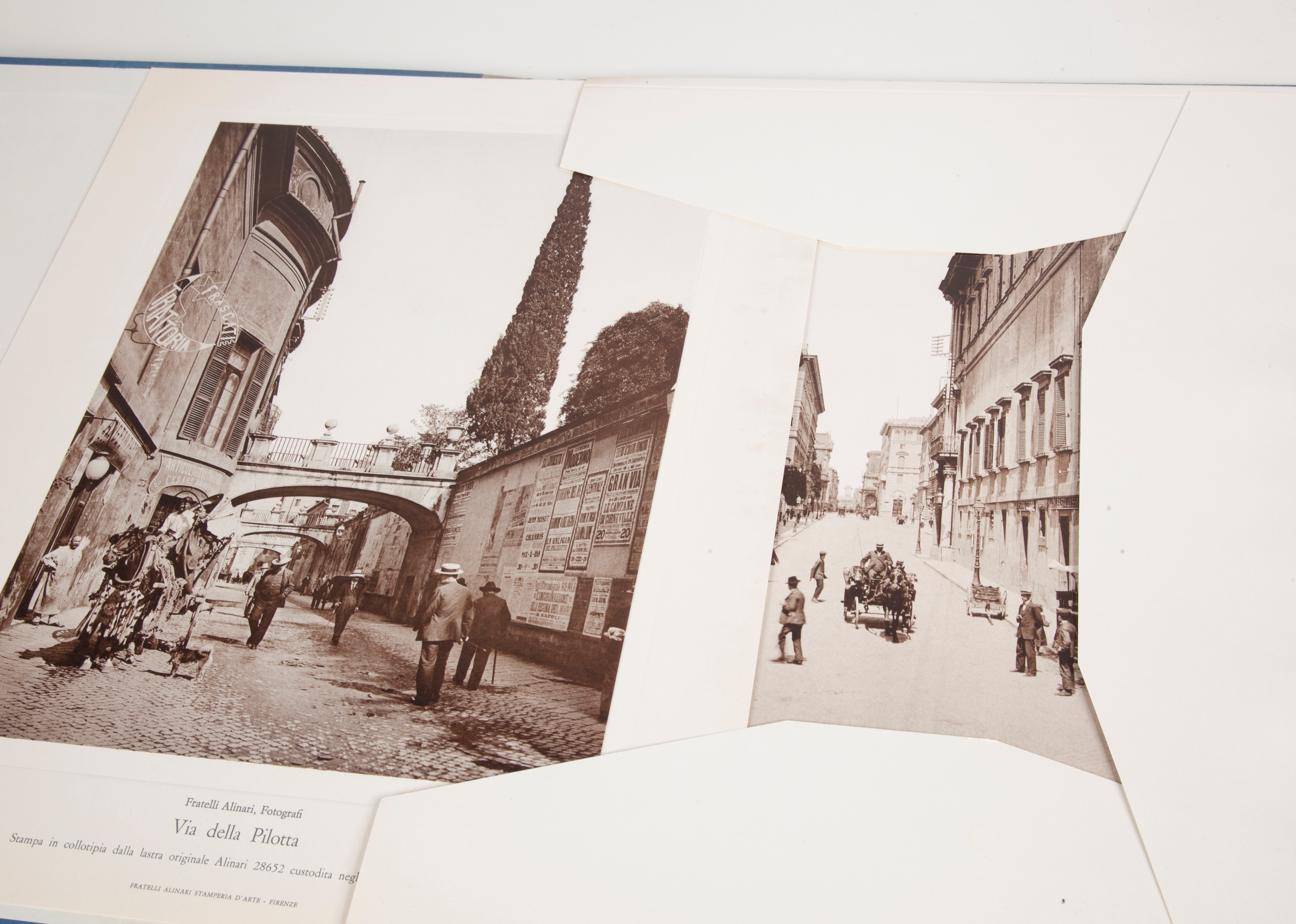 Strade di Roma. 6 Stampe in Collotipia dalle Lastre Originali Antiche Conservate negli Archivi Al...