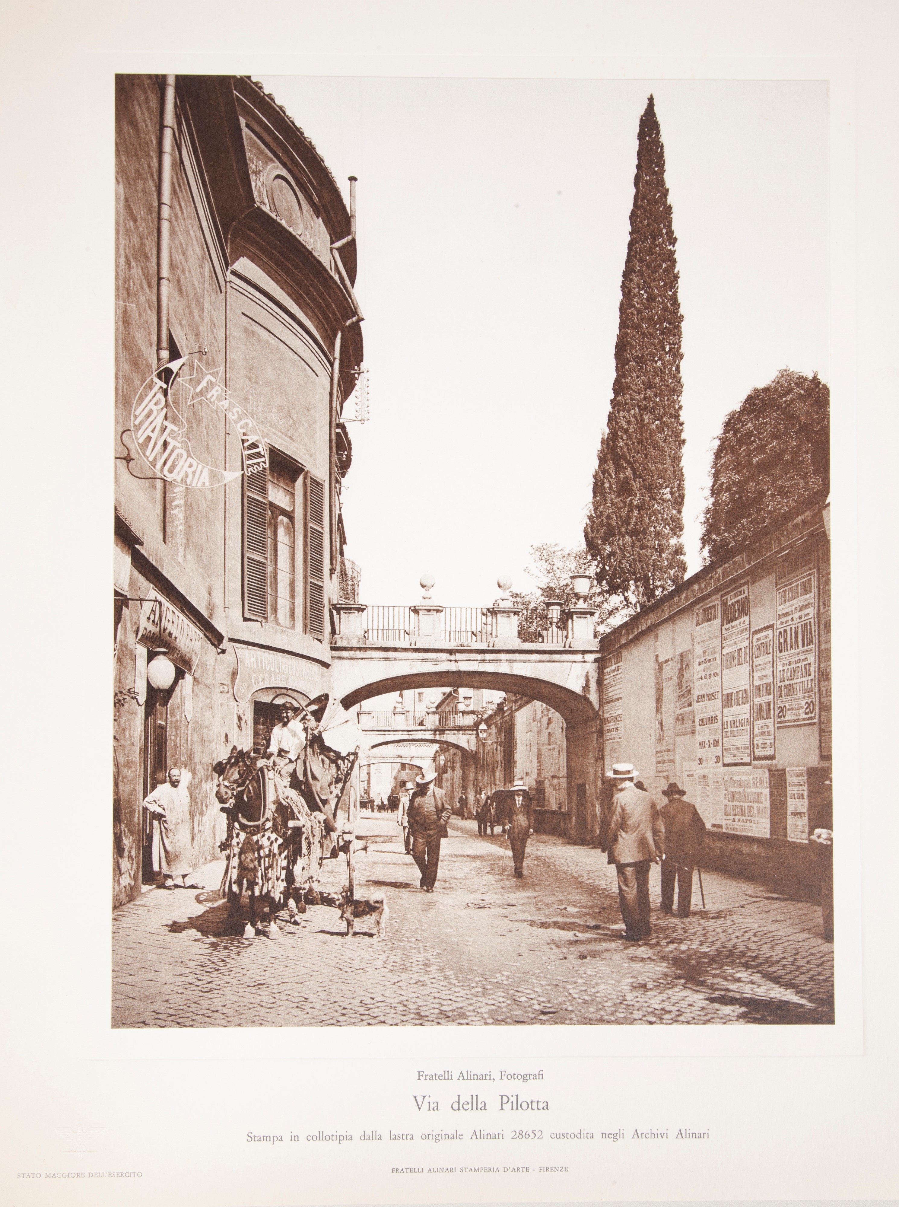 Strade di Roma. 6 Stampe in Collotipia dalle Lastre Originali Antiche Conservate negli Archivi Al...