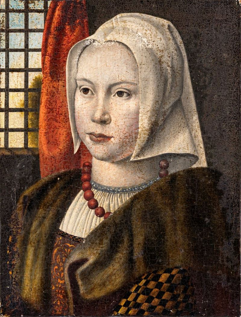 Scuola Olandese del XVIII Secolo - Ritratto di Dama