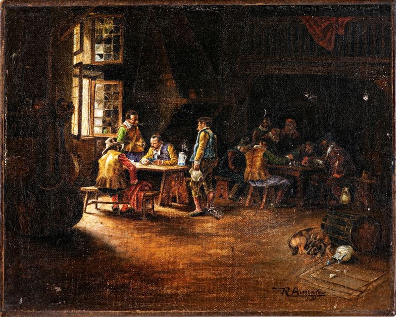 Raffaele Armenise - Interno di Osteria