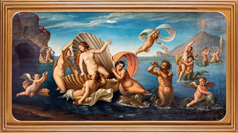 Pittore Francese del XIX Secolo - Trionfo di Galatea