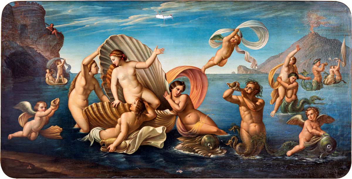 Pittore Francese del XIX Secolo - Trionfo di Galatea