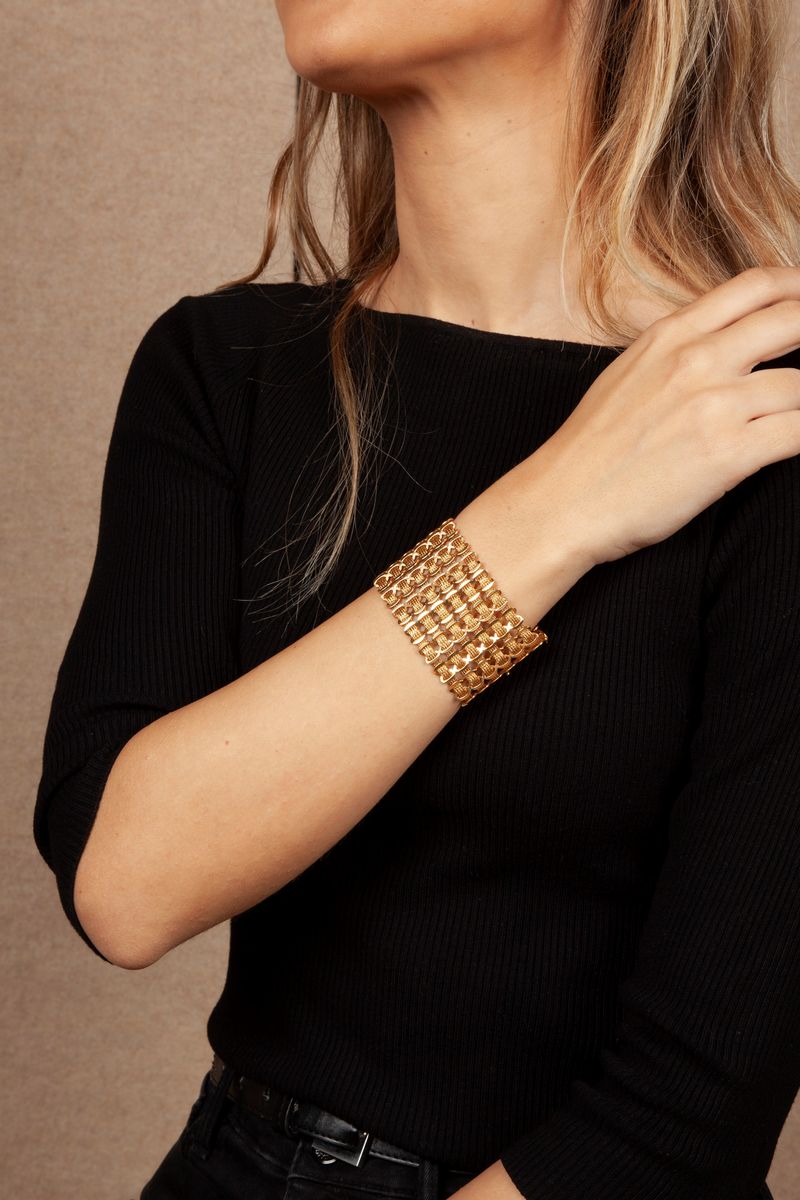 Bracciale in Oro a Maglia