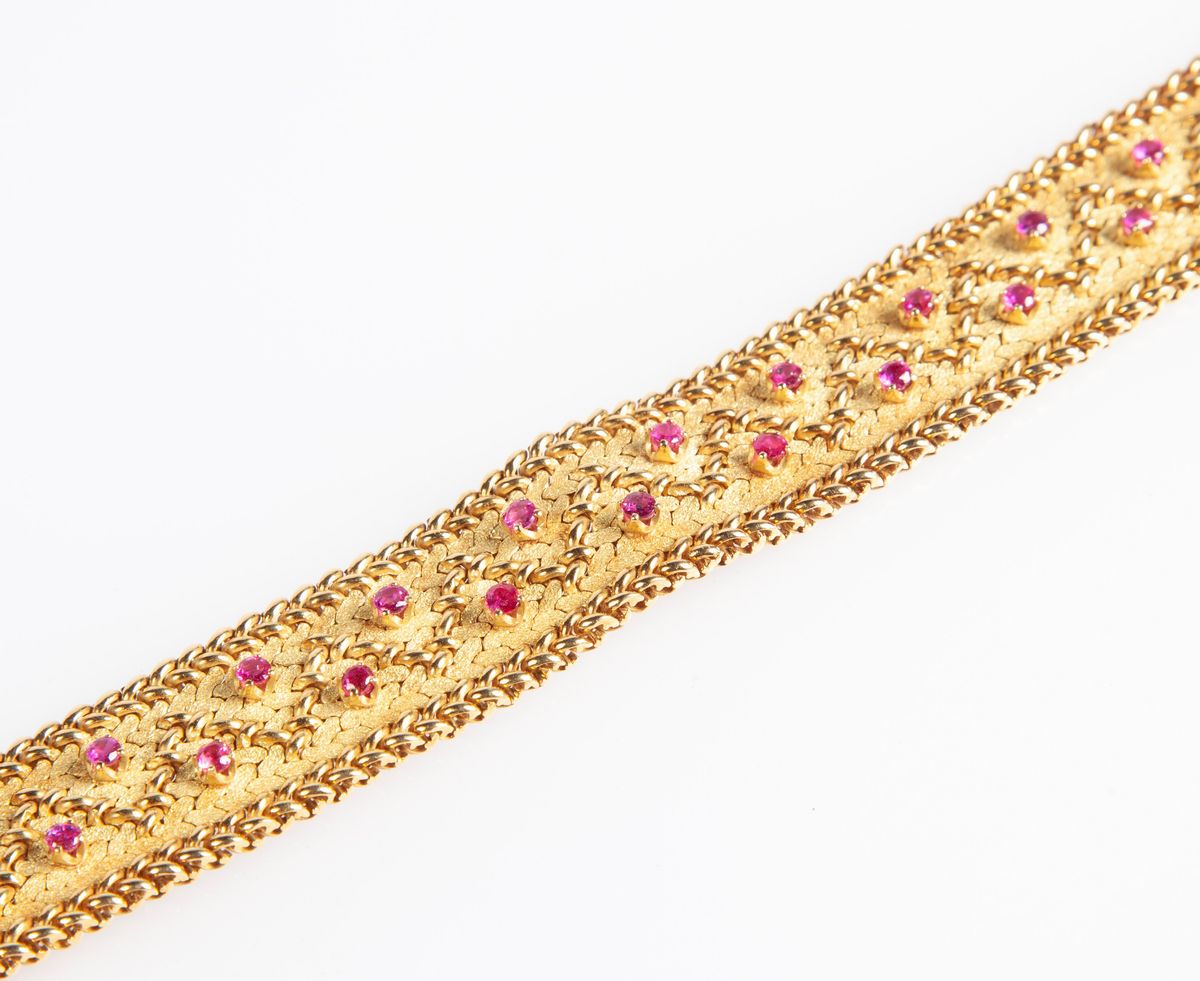 Bracciale in Oro e Rubini