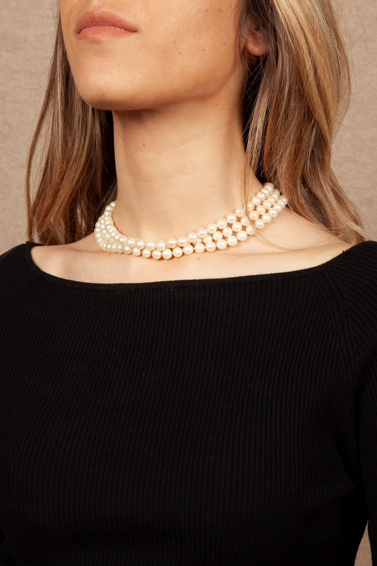 Collana di Perle, Oro e Zaffiri