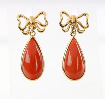 Orecchini in Oro e Corallo