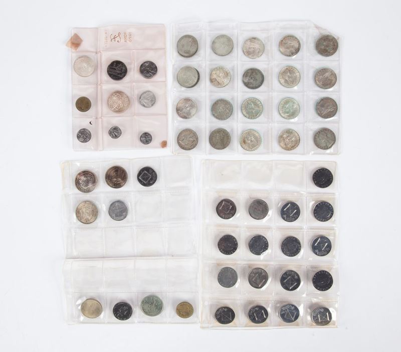 Lotto 22 Monete da 500 Lire, 3 Monete da 1.000 Lire 1970, 1 Serie Divisionale 1970 Repubblica Ita...