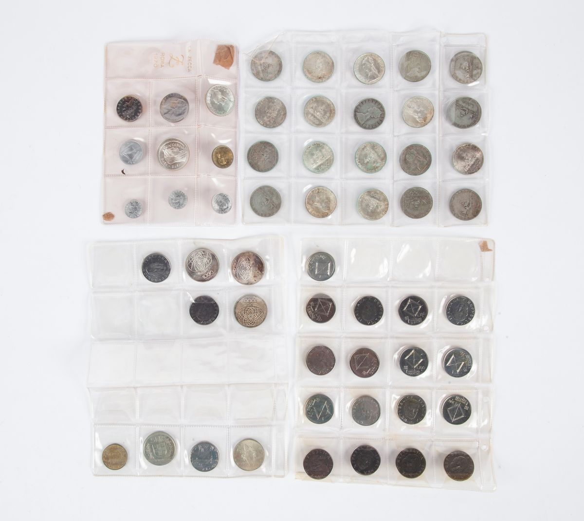 Lotto 22 Monete da 500 Lire, 3 Monete da 1.000 Lire 1970, 1 Serie Divisionale 1970 Repubblica Ita...