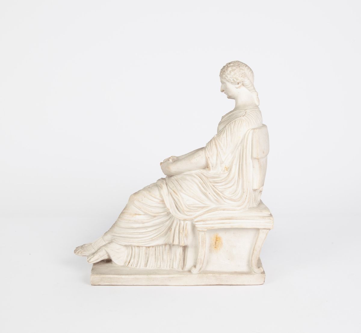 Agrippina Seduta, Napoli, Manifattura Giustiniani, Secondo Quarto del XIX Secolo