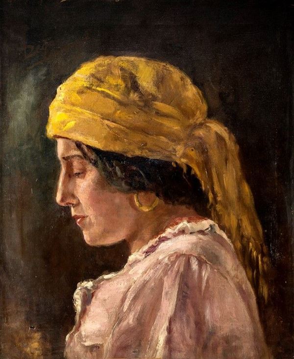 Pittore del XIX secolo - GIOVANE ZINGARA