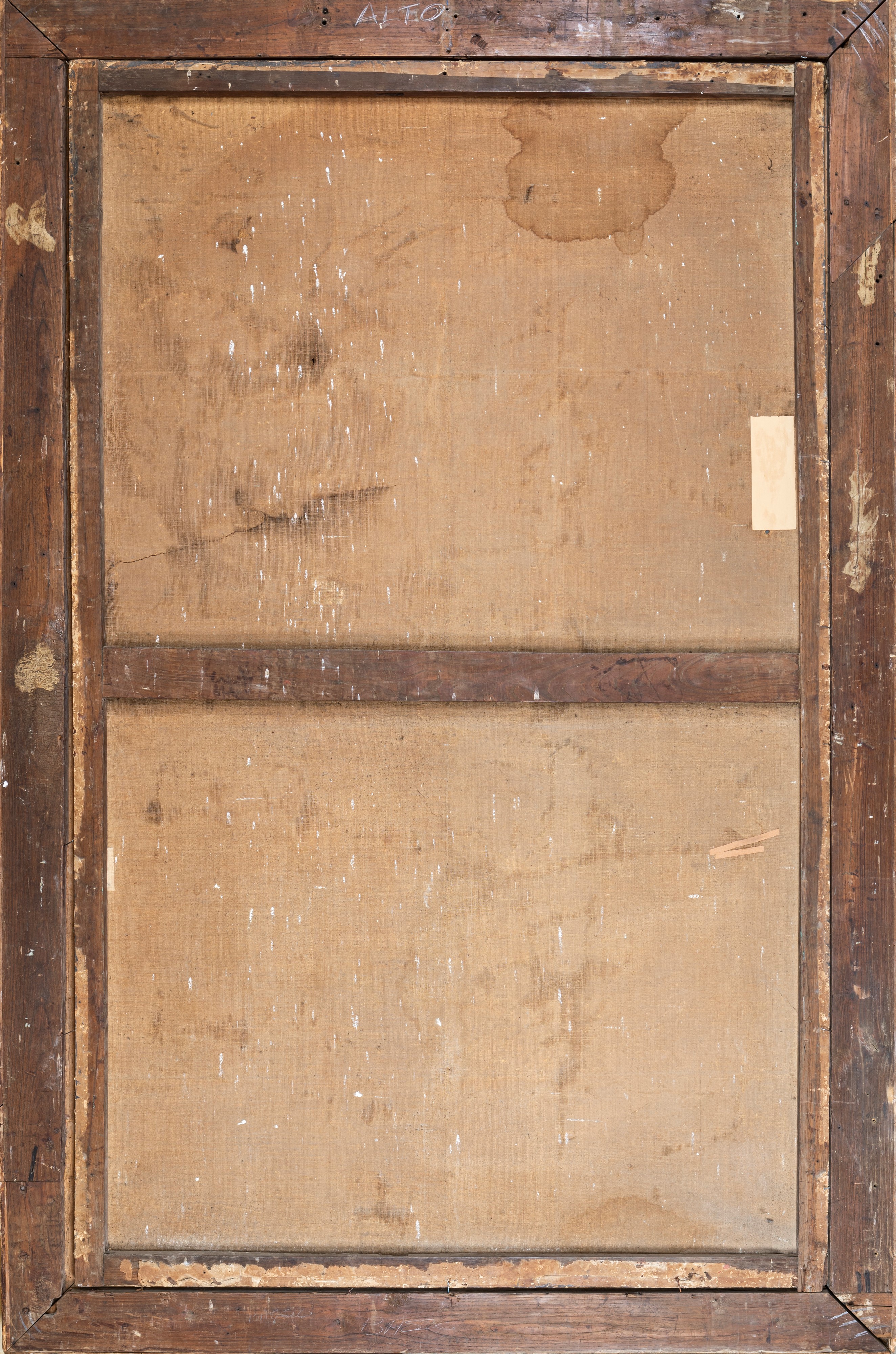 Pittore del XVIII Secolo - Grande riproduzione della Pala degli Oddi, tecnica mista su carta appl...