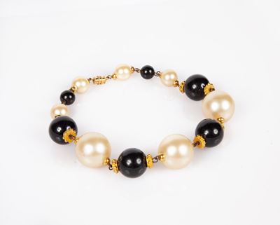 Collana Perle Bijou Bianche e Nere