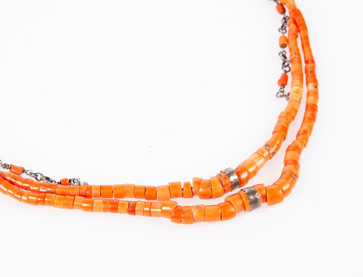 Collana Corallo e Argento