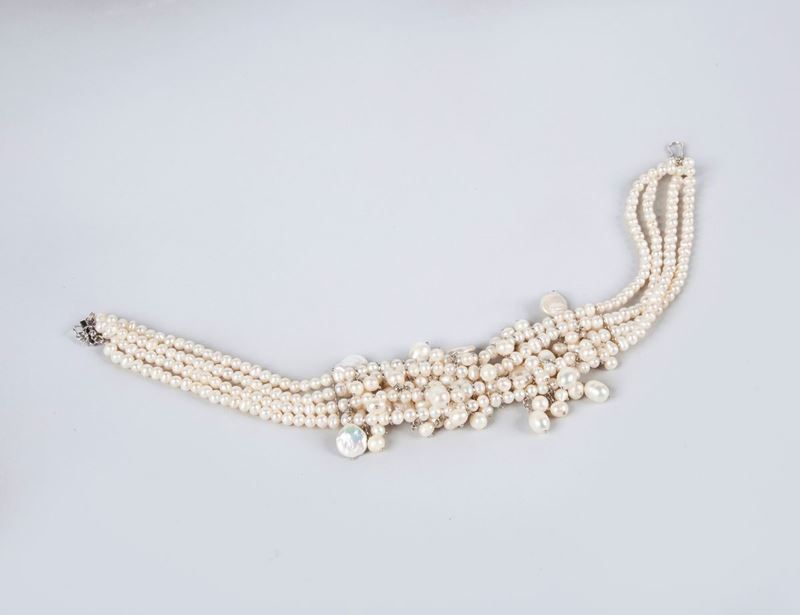 Collier De Chien di Perle Freshwater