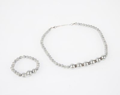 Parure di Perle Bijou Grigie .