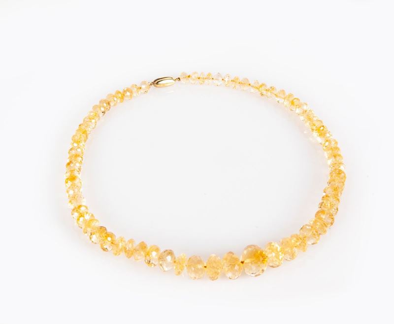 Collana con Quarzi Citrini