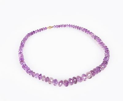Collana di Ametiste Taglio Briolet